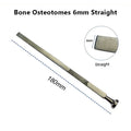 Flat Shank Bone Chisel Straight Curved Cutter Qme 6mm straight