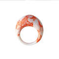 Ins Trendy Resin Fashion Gothic Big Rings for Women Design Acrylic Irregular Colorful Vintage Finger Ring Girls Party Jewelry Qme baipiaohong China Mainland 7