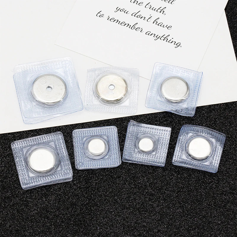 5Pairs PVC Invisible Metal Strong Magnetic Snaps Button Invisible Sew Magnetic Magnet Fastener For Handbag Clothing Qme