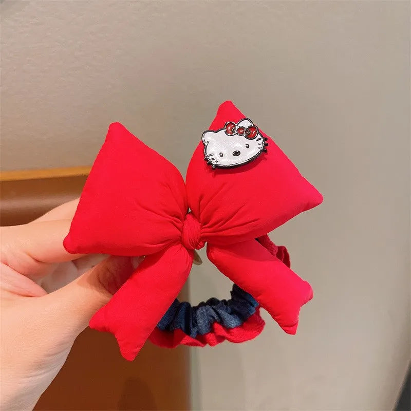 Hello Kitty Kuromi Hair Accessories, Melody School Hair Ties—Excellent Elasticity, Gentle on Hair Qme 8