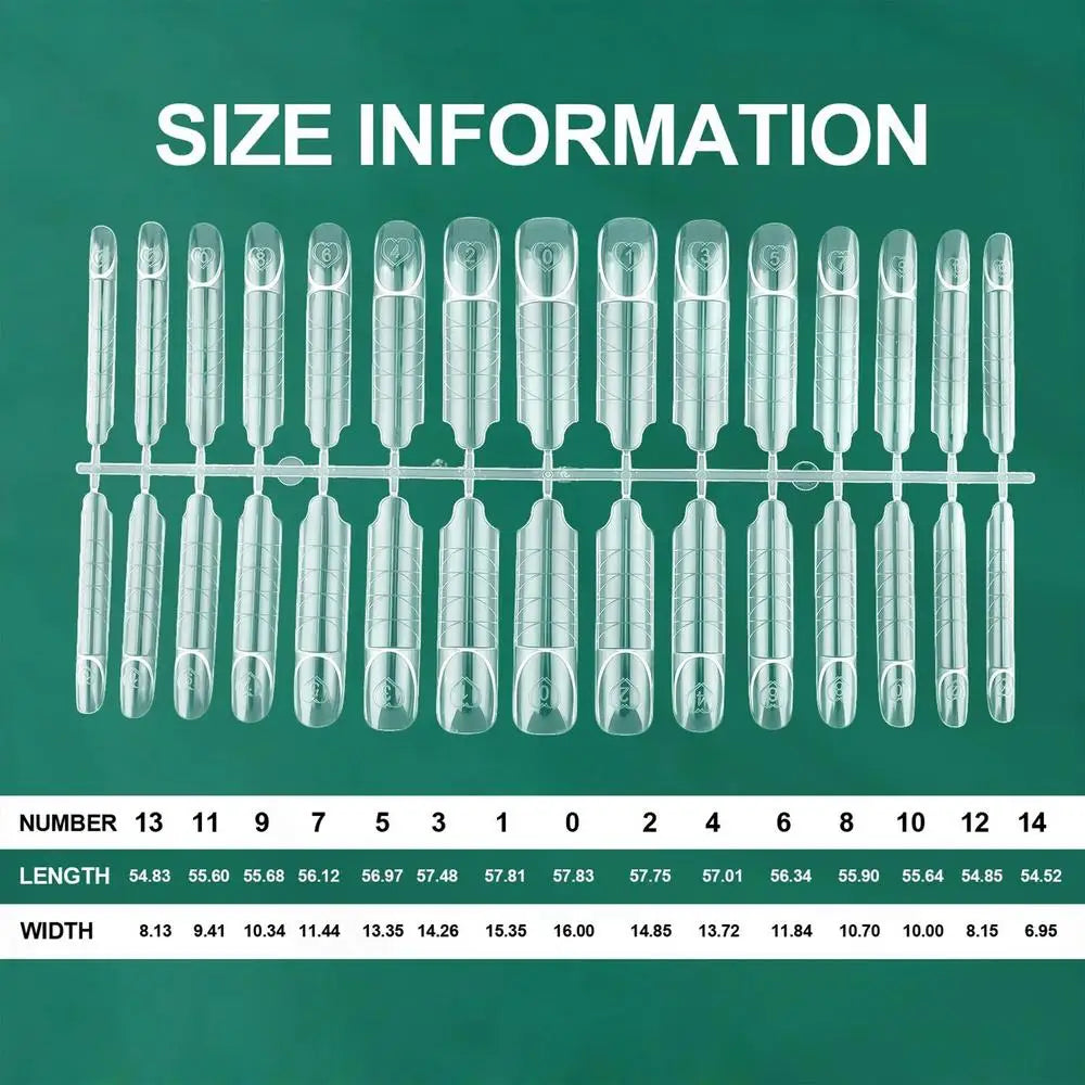 Nail Form Reusable Transparent Manicure Stencil Molds Business Trip Qme 01 CN