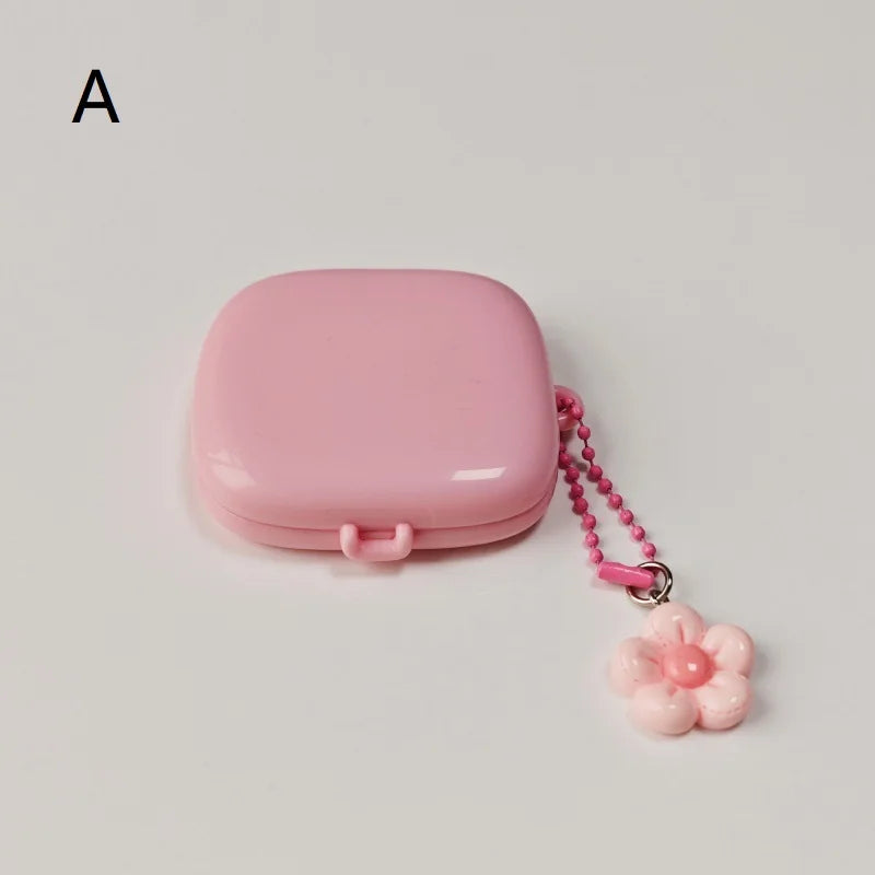 Empty Rectangular 4-Grid Cosmetic Case Hole Refillable Container DIY Qme A
