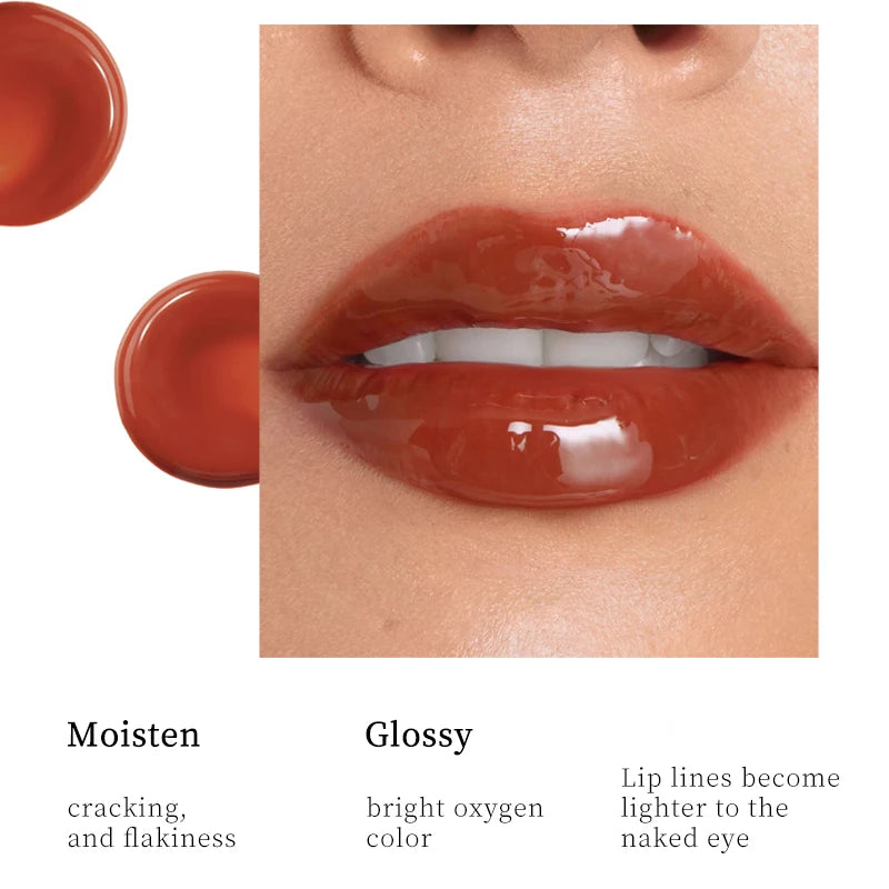 Moisturizing Lip Gloss Vibrant Colors Waterproof Sweat Resistant Non Qme