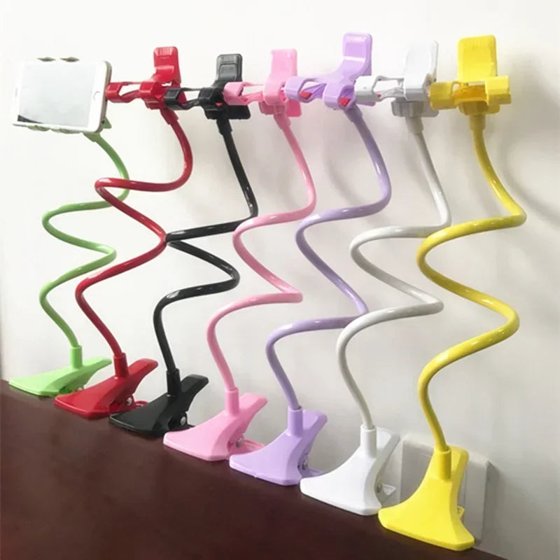 360 Clip Mobile Phone Holder Stand Portable Flexible Lazy Bed Desktop Bracket Smartphones Desk Bed Mount Stand Base Support Qme