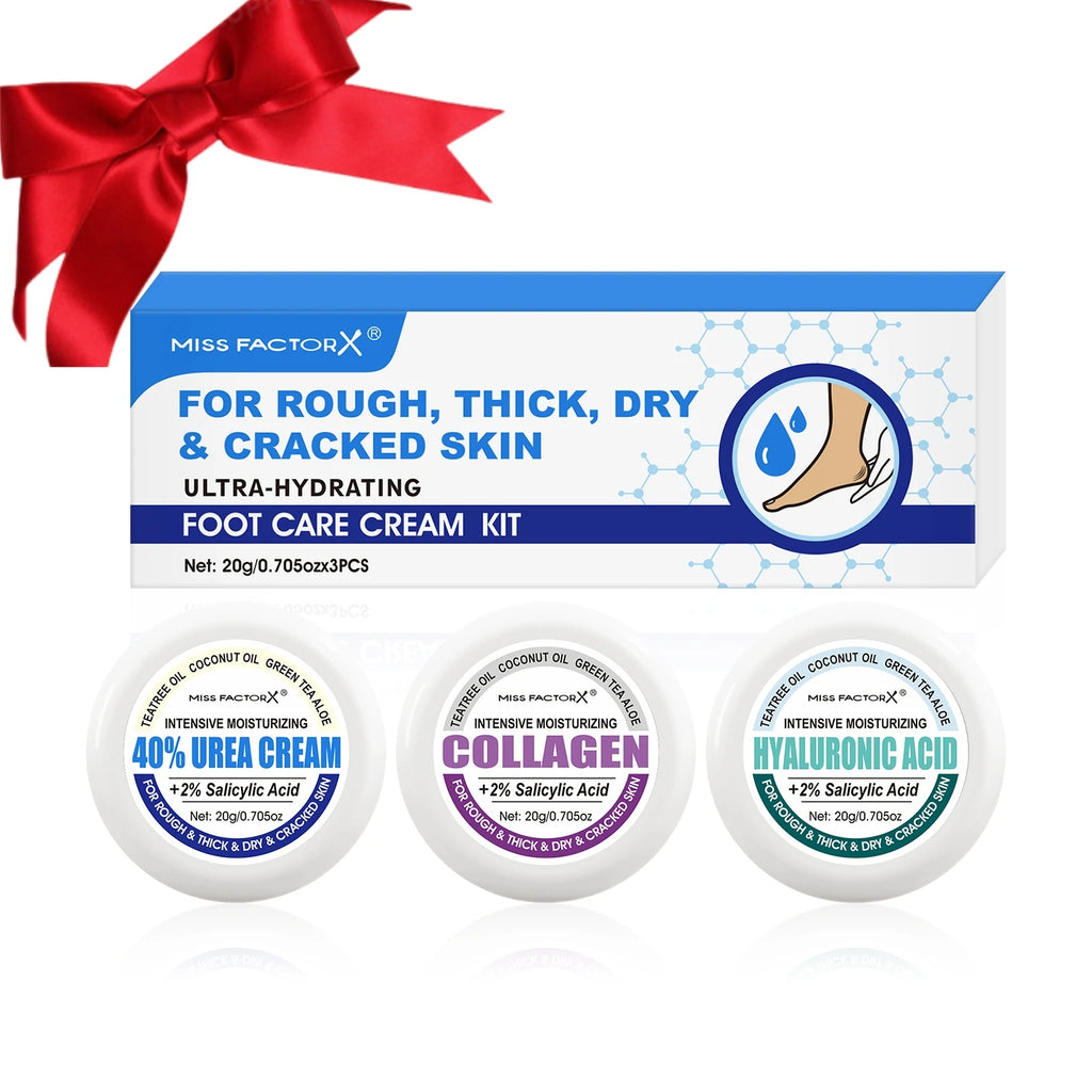 3PCS/Box Urea Foot Cream Moisturizer, with Salicylic Acid, for Dry and Cracked Feet - Hand and Foot Care for and Women Qme