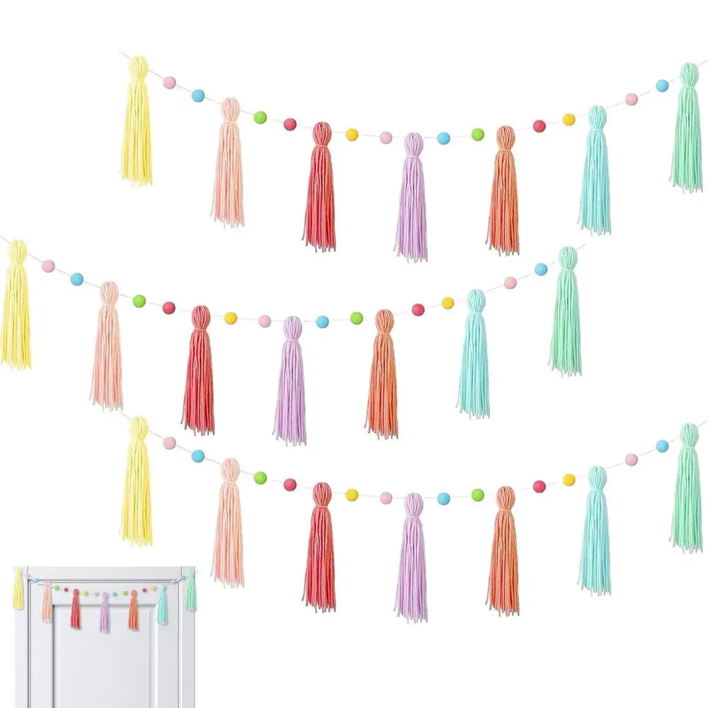 Boho Garland 3 Colorful Ribbon Seasonal Decorations Kindergarten Qme A China Mainland