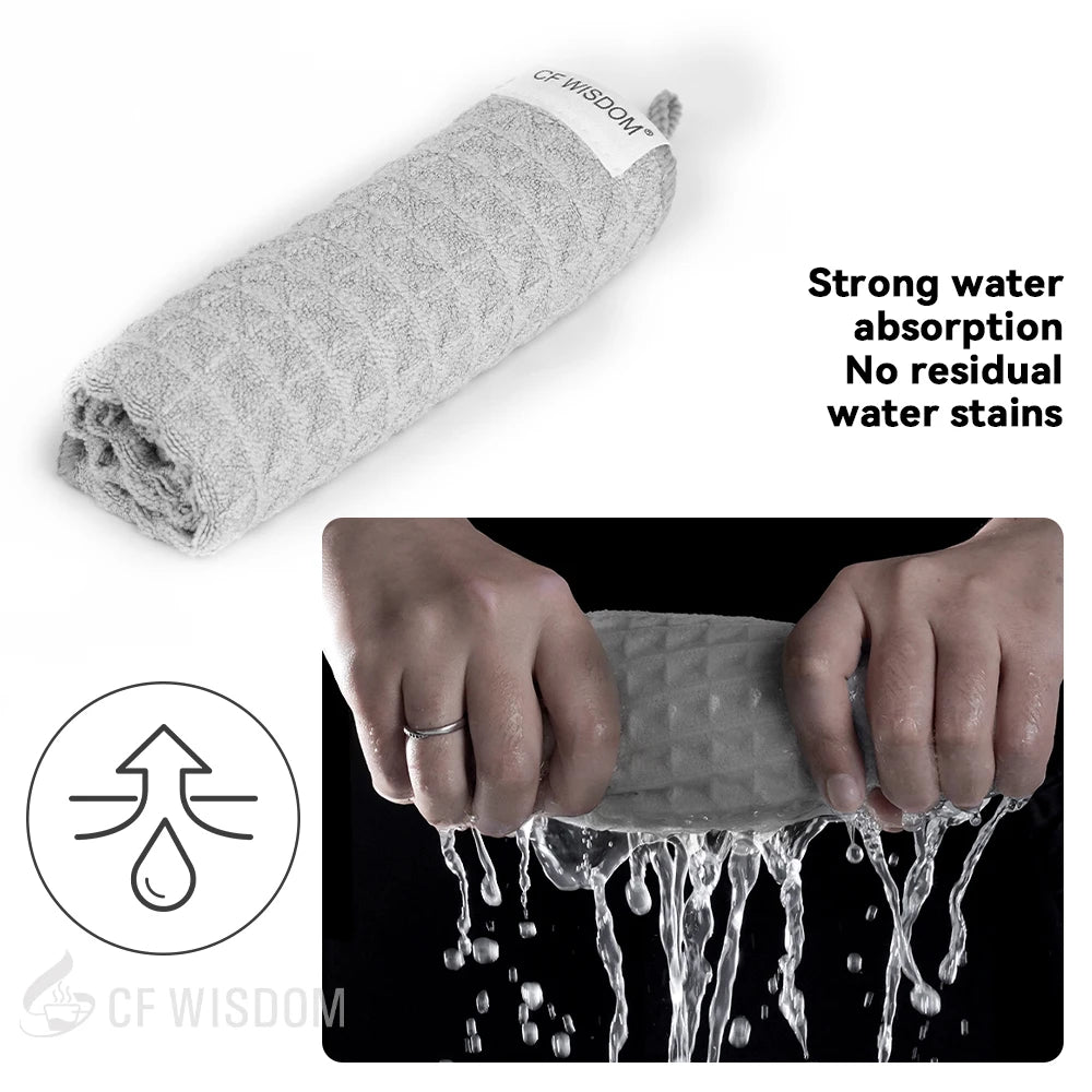 Barista Coffee Towels Absorbent Microfiber Cleaning Rag No Lint Cloth Qme
