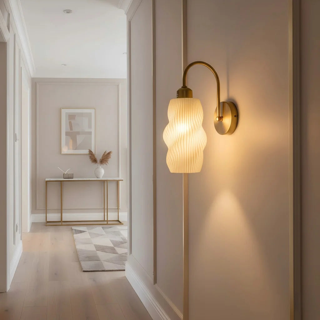 LED Wall Lamp Livingroom Bedroom Modern Simple Crative Light Fixture Home Lighting PVC lampshade Modern Sconce Wall Lamp Qme