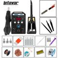 1 Digital Soldering Station Air Gun Solder Iron SMD BGA Rework Qme SET4 220V EU plug