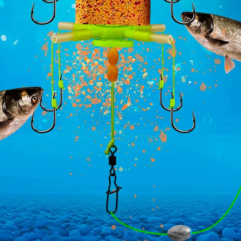 DIY Accessories Explosion 4 5 Hooks Fishing Lure Bait Carp Trap Qme