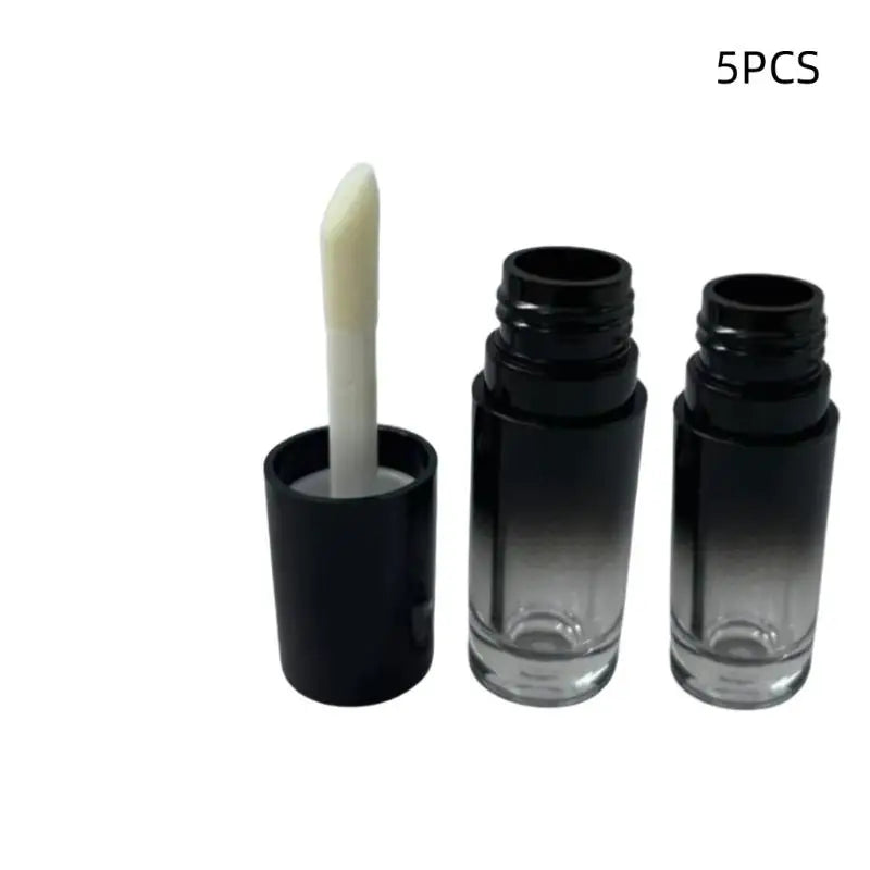 1 Empty Lip Gloss Tubes Round Thumb Brush Container Bottles Tube Used Qme A5
