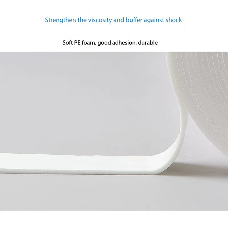 Strong Sponge Double-Sided Tape High Adhesion Foam Tape for Securing Wall Posters, Frames, and Thick Foam Adhesive Tape Qme
