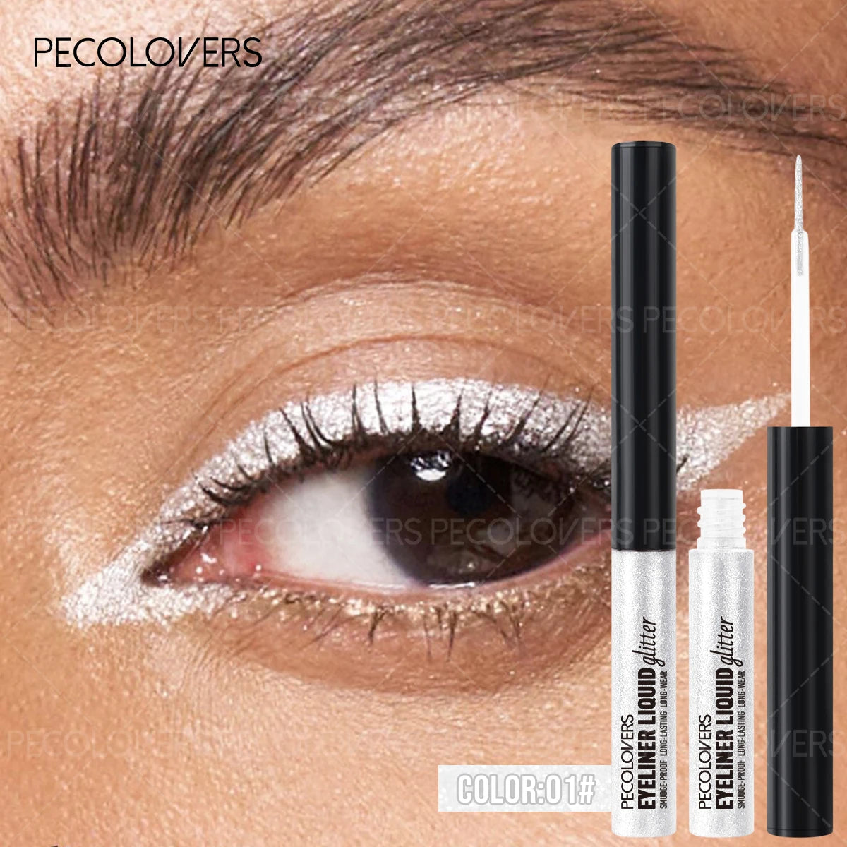 Highly Pigmented Liquid Eyeshadow Maximum Sparkle Eyeliner Qme 01