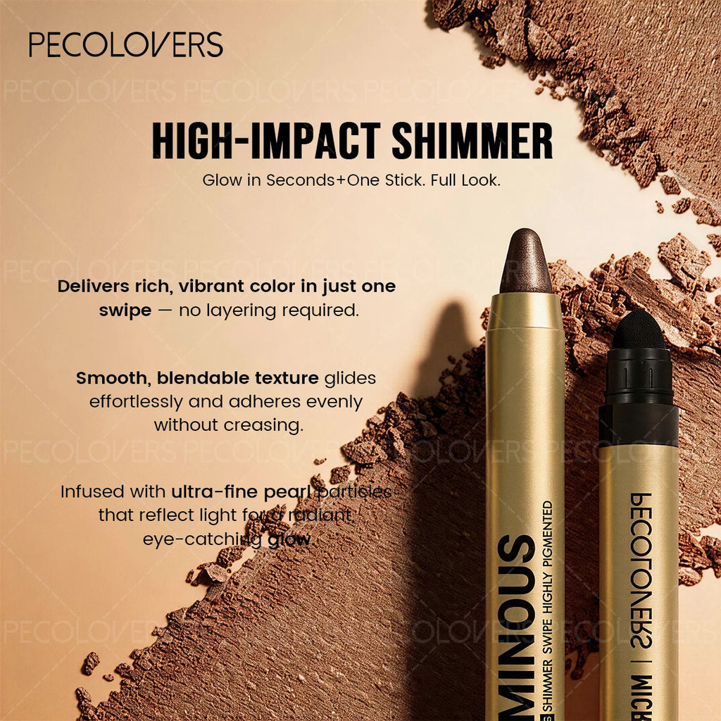 Double-head Eyeshadow Stick Multi-colors Long-lasting Shimmer Shiny Qme