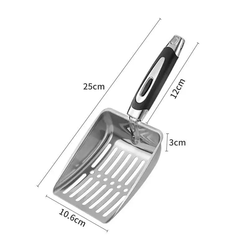 Pet Cleanning Tool Products Metal Long Handle Scoop Cat Sand Cleaning Qme