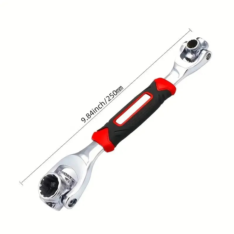 52 In 1 Multi-tool Wrench 8 to 19mm Tools Socket Works Universal Spline Bolts Sleeve Rotation Hand Tools 1pc 360° Tiger Wrench Qme