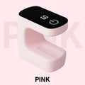 USB Nail Drying Lamp New Mini Rechargeable Timed Display UV LED Lamp Quick Drying For Gel Nail Polish Dryer Home Travel Use Qme Pink