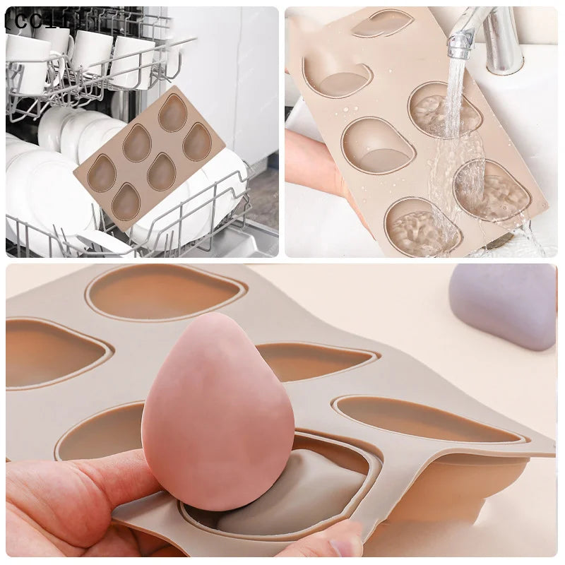 6 12 Cavity Silicone Mold Mango Mousse Cakes Fruit Shaped Chocolate Qme