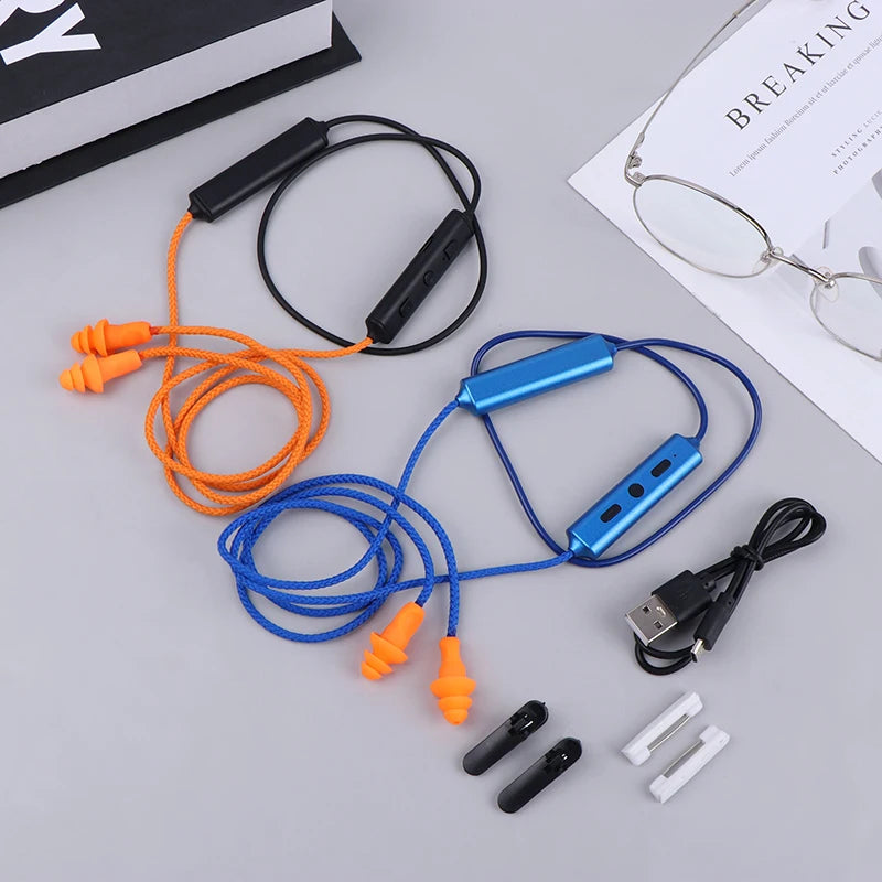 Ear Plugs Bluetooth Headset Work Noise Suppression Hearing Protection Qme