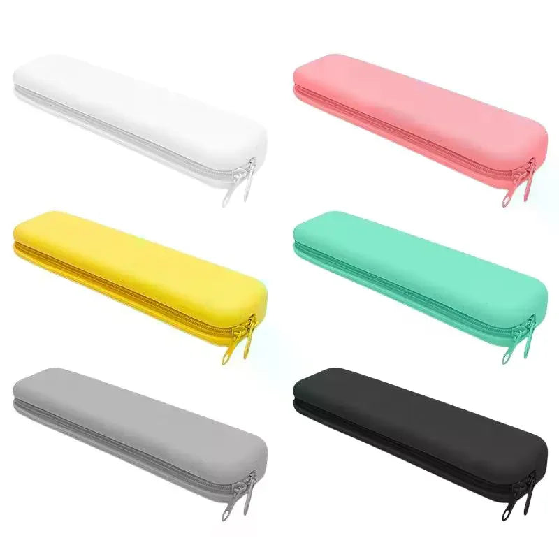 Silicone Pencil Case Waterproof Soft Large Capacity Durable Pen Pouch Qme