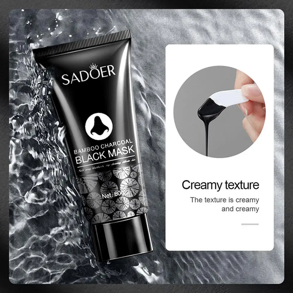 Blackhead Removal Face Mask Unisex Nose Bamboo Charcoal Pores Dirt Qme
