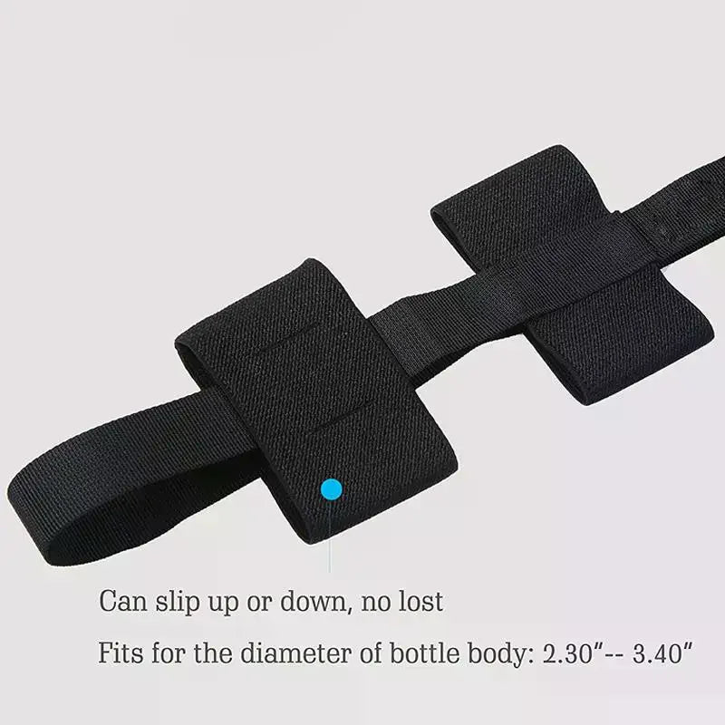 1Pcs Universal Durable Water Bottle Carrier Sling Adjustable Shoulder Strap For 18to32oz Wide Mouth Bottles Qme