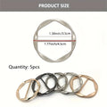 5PCS Scarf Clips Ring T Shirt Clip for Women Fashion Metal Circle Buckle Clothing Ring Wrap Holders Clothes Hat Belt Decor Qme 5pcs