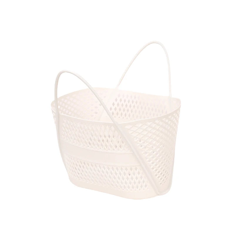 Household Hamper Categorized Wash Storage Basket Plastic Drainage Qme White