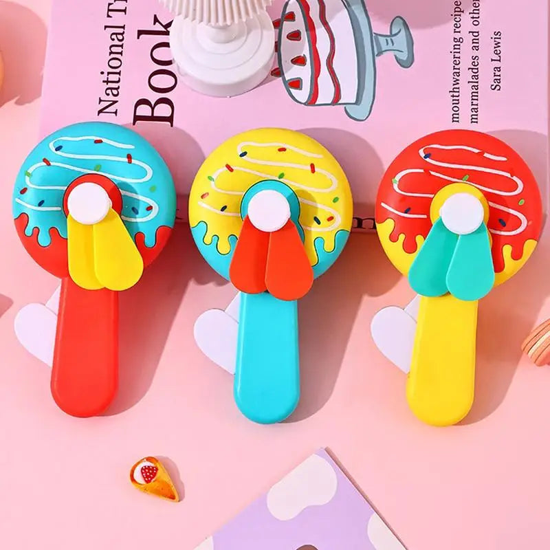 Portable Hand Pressure Fan Toys Kids Adult Birthday Random Mini Qme