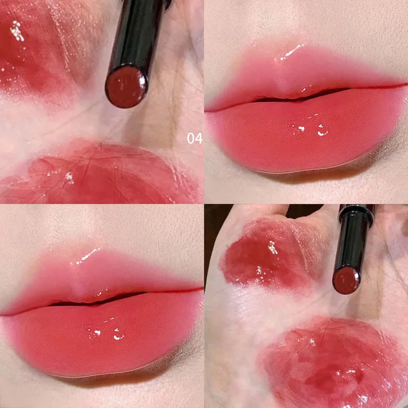 HERORANGE Push-button Mirror Lipstick Moisturizing Long-lasting Lip Qme HR708-04