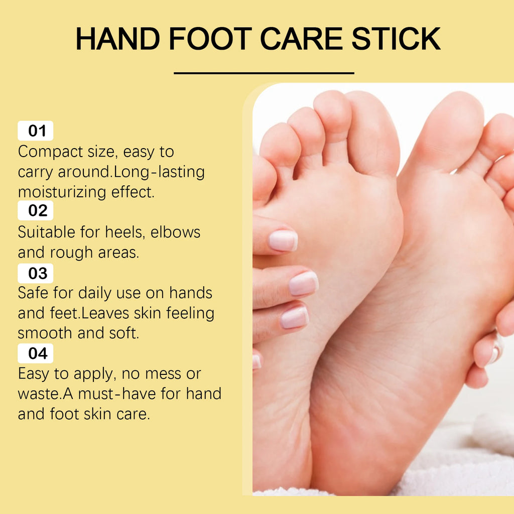 Hand Foot Moisturizing Stick Anti-Cracking Feet Exfoliating Removal Dead Skin Smooth Soft Skin Hand Feet Nourishing Care Balm Qme