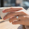 Six-Claw Round Cut Diamond Ring, Minimalist Promise Ring For Women's Daily Wear Qme Default Title