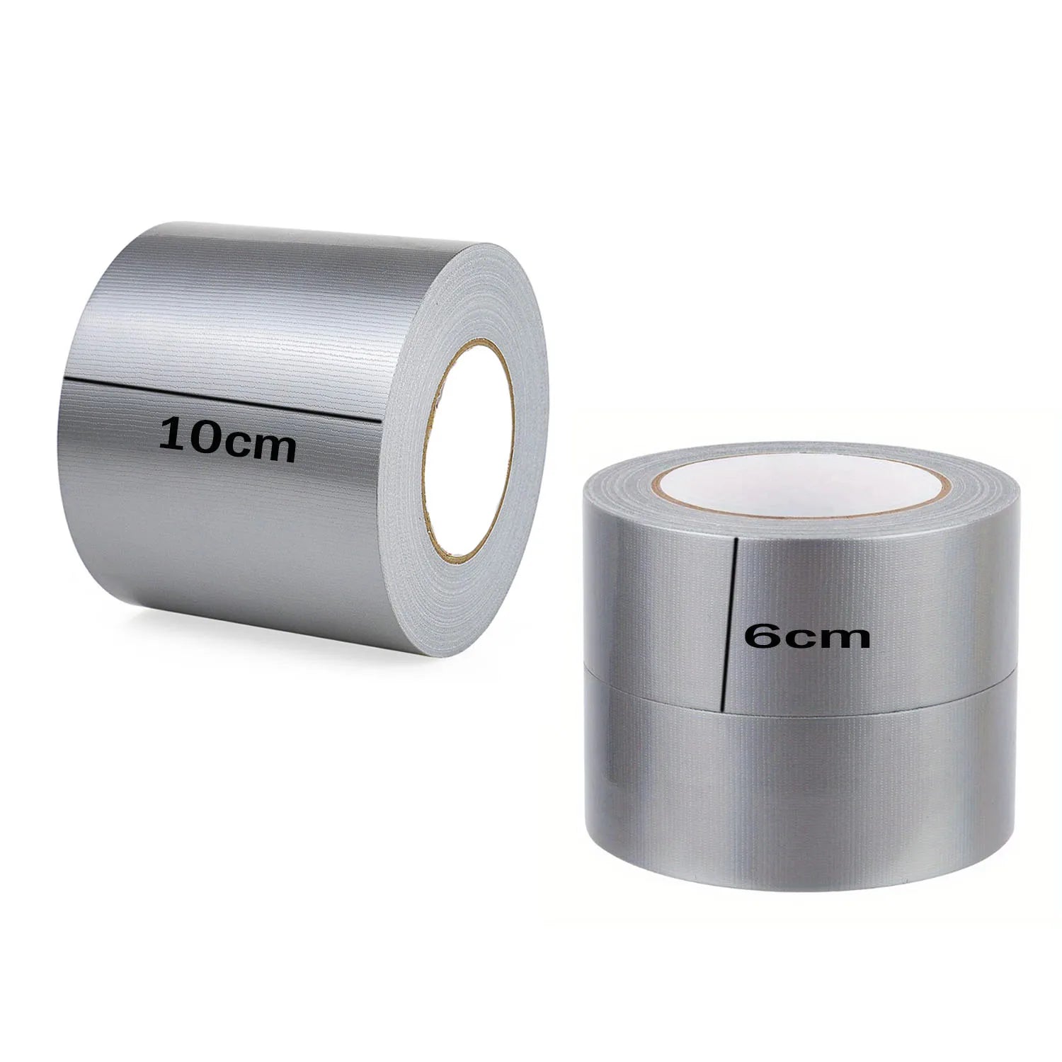 18M/59 Feet Silver Cloth Duct Tape Heavy Duct Waterproof Strong Adhesive Tape for Packing Sealing Moving Label Qme