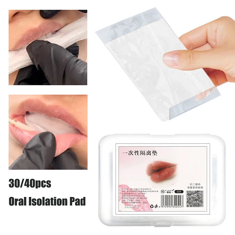 Microblading Tattooed Lip Oral Isolation Pad Tattoo Lip Disposable Protective Pad Film Permanent Makeup Tattoo Accessor Qme