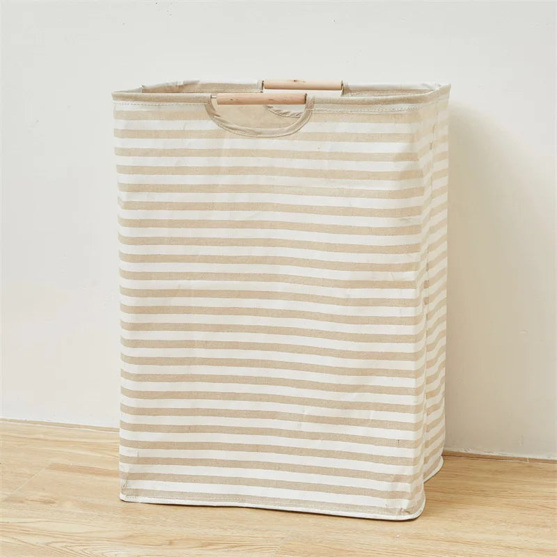 Waterproof Laundry Basket Cotton Linen Dirty Clothes Baskets Laundry Organizer Foldable Sundries Storage Bag Foldabling Hamper Qme D