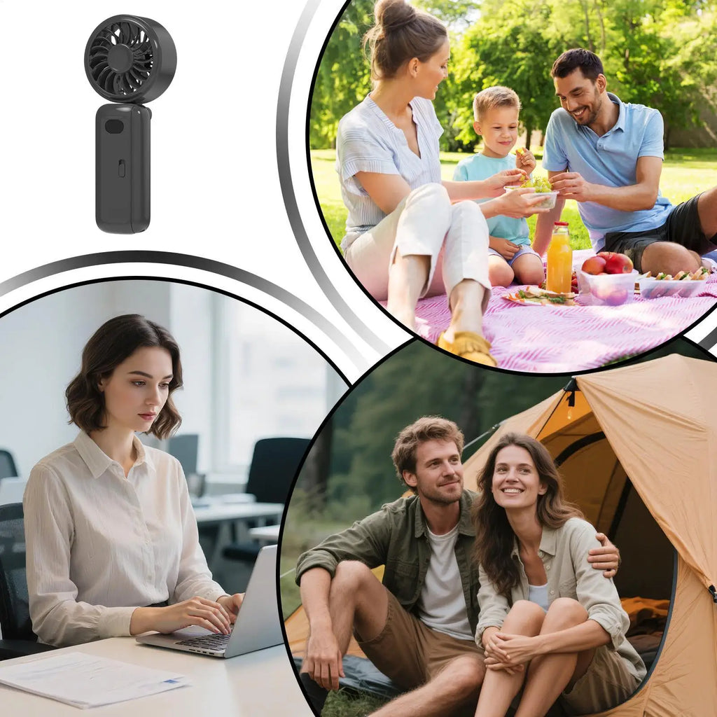 Clip On Fan Rechargeable Handheld Personal Mini Personal Fan Portable Cooling For Home Bedroom Office Desk Table Stroller Travel Qme