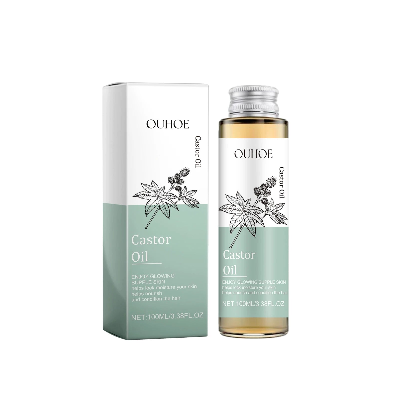 100% Pure Cold Pressed Virgin Premium Grade For Dry & Damaged Skin, Hair, Face, Body, Scalp & Nails Qme Castor