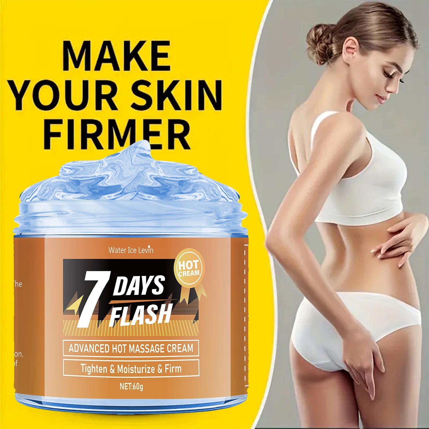 Full Body Fitness Massage Cream, Hot Compress to Tighten Abdominal Muscles Qme