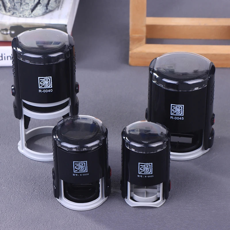 Customizable Self-inking Stamps 25 30 40 Round Large Self Inking Qme