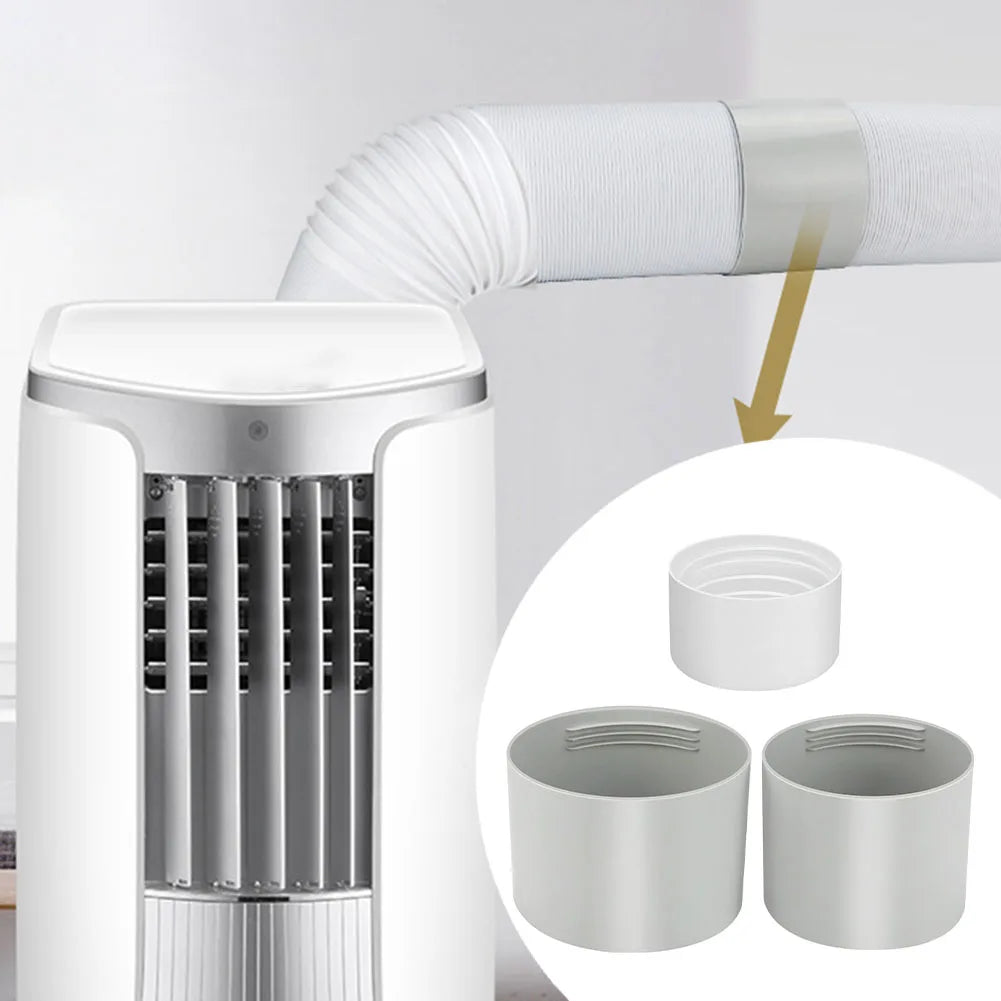 Portable Air Conditioner Exhaust/Adapter Connector Fits 100mm 130mm 150mm Hoses ABS Construction For Efficient/Hot Air Expulsion Qme