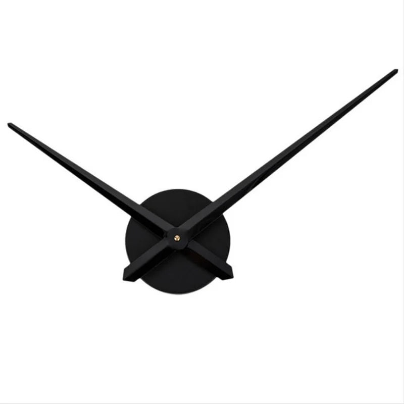 NewPractical Big Size for 3D Wall Clock Modern Home Decor Brief DIY Large Clock Needles Quartz Hour Hands Accessories Mechanism Qme Black