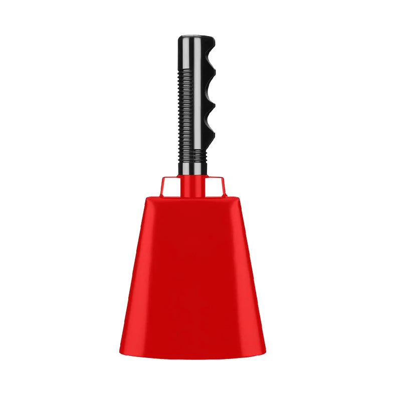 Cowbell Handle Noise Makers Sports Events Cheering Iron Cow Bells Qme Red