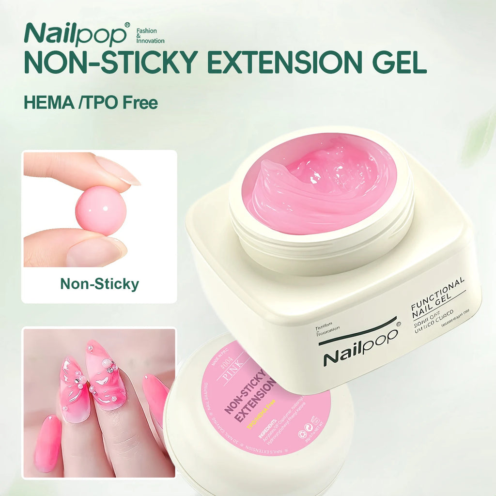 Nailpop No TPO HEMA Non-sticky Extension Gel Nails Art Manicure Qme