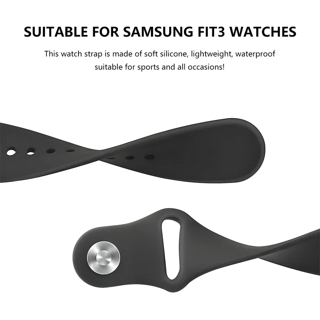 Silicone Strap For Samsung Galaxy Fit 3 Watch Band Wristband For Samsung Galaxy Fit 3 Bracelet Replacemen Qme