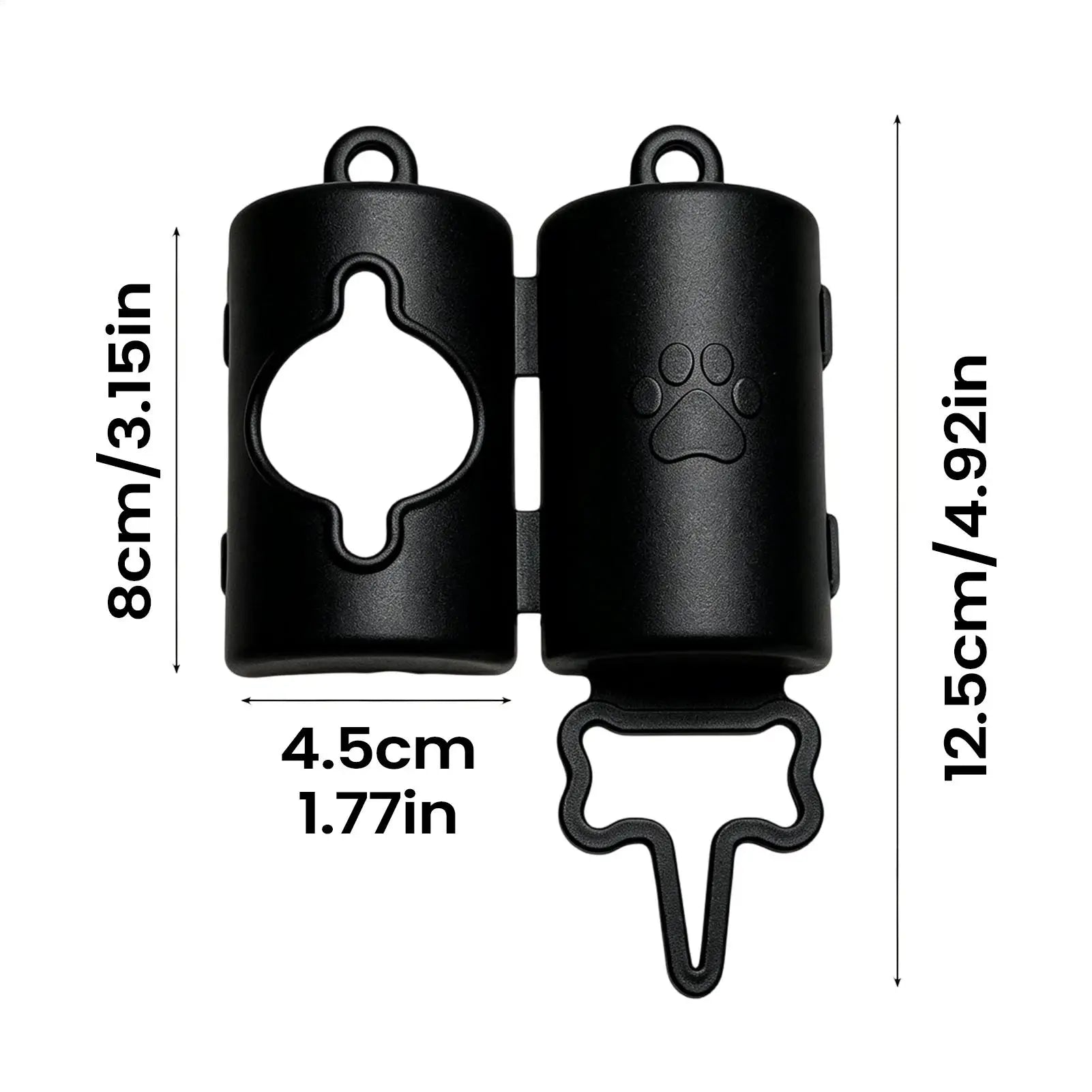 Dog Poop Bag Holder Portable Lightweight Lanyard Bags Rolls Car Qme