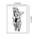 Sexy sexy lace girl temporary sticker arm thigh Waterproof and sweat resistant herbal juice tattoo sticker Qme TZ-20