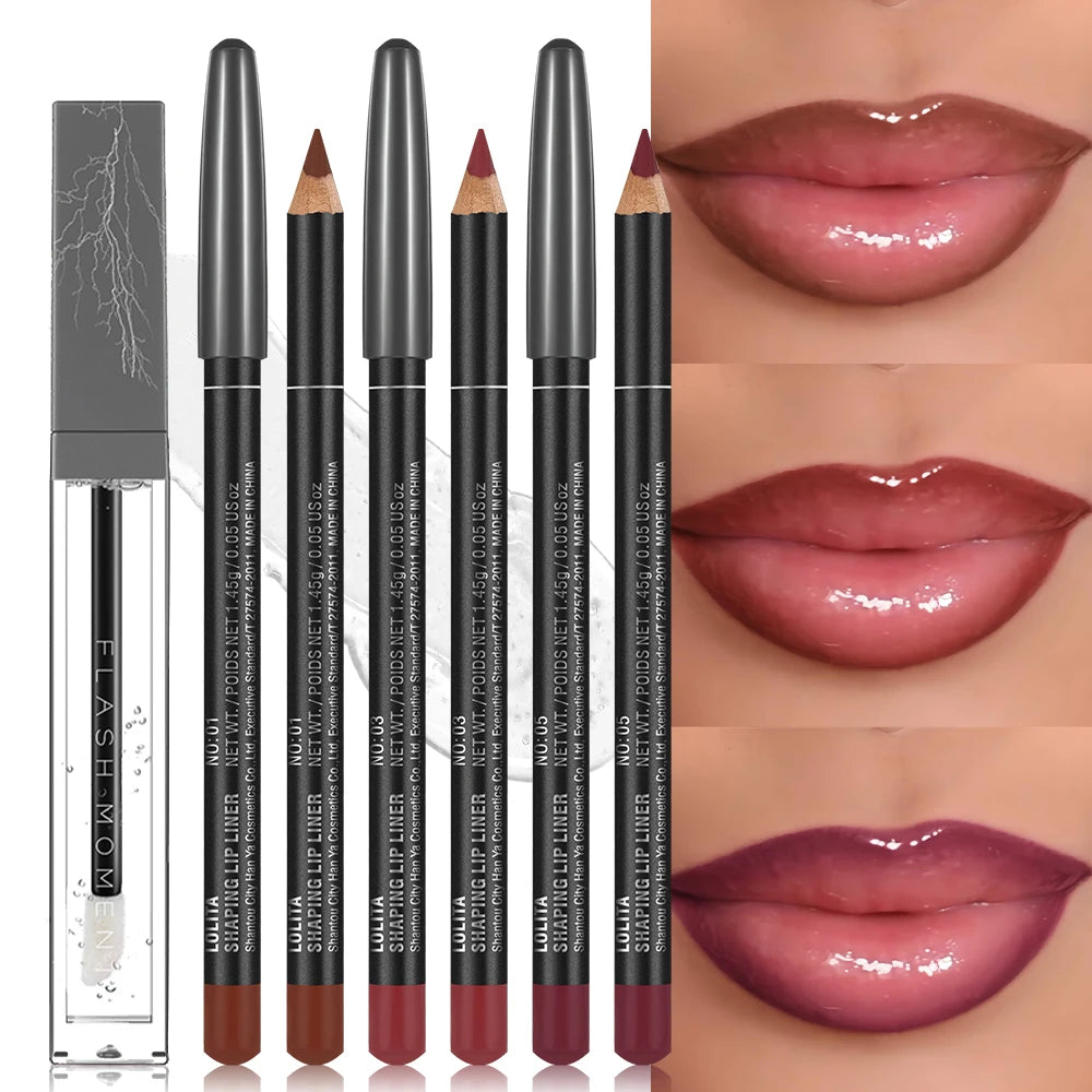 4-Pack Lip Liner Oil Smooth Liners Defined Contours Moisturizing Oils Qme