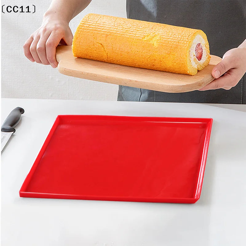 Multifunctional Silicone Cake Roll Mat Non-stick Bakeware Tray Pan Qme