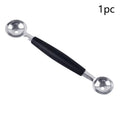 1/4pcs Double Stainless Steel Ended Headed Fruit Icecream Ball Spoon Diameter Melon Baller Fruit Vegetable Tools Qme 1pcs