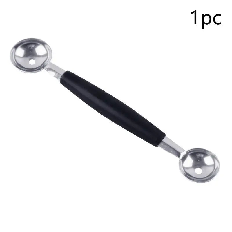 1/4pcs Double Stainless Steel Ended Headed Fruit Icecream Ball Spoon Diameter Melon Baller Fruit Vegetable Tools Qme 1pcs